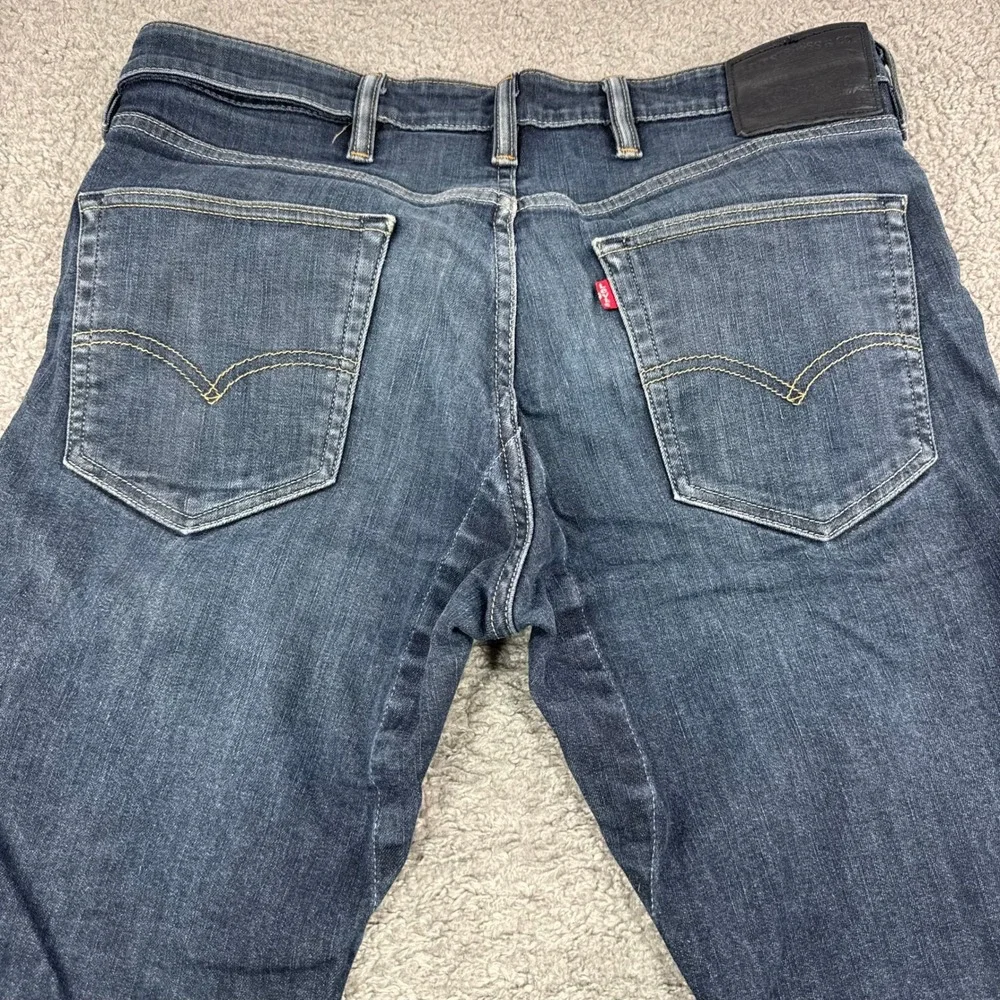 Levis 511 Slim Fit Jeans Mens 38x32 Dark Wash Indigo Denim Button Fly 191110003